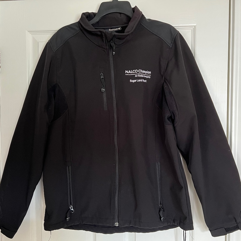 Nalco Champion Branded Dunbrooke black soft shell jacket size large